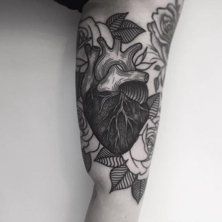 Tattoos - heart in progress - 128009